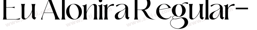 Eu Alonira Regular字体转换